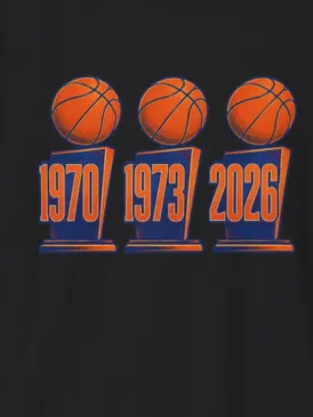 Knicks 3 titles t shrit 1970 1973 2026 finals Unisex T Shirt 301 - Picture 2 of 5